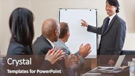  Presentation with giving - Cool new PPT layouts with professional presentations - people giving applause after speech backdrop and a tawny brown colored foreground