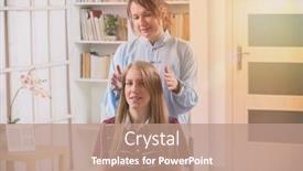  Presentation with reiki - Slide set enhanced with professional-reiki-healer-doing-reiki background and a coral colored foreground