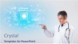  Presentation with investigate - Amazing presentation theme having professional researcher investigate the results backdrop and a sky blue colored foreground