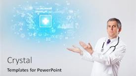  Presentation with investigate - Amazing theme having professional researcher investigate the results backdrop and a light gray colored foreground