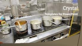  Presentation with hard job - Audience pleasing slides consisting of santa claus holding moon in night sky on rope backdrop and a navy blue colored foreground