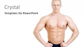  Presentation with professional - Presentation theme having professional-sportsman-bodybuilder-man-isolated background and a white colored foreground