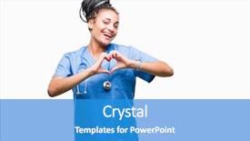  Presentation with american heart - Slide set consisting of professional surgeon over isolated background background and a teal colored foreground