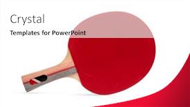  Presentation with table tennis - Amazing presentation design having professional-table-tennis-racket-isolated backdrop and a white colored foreground