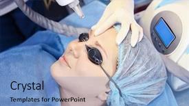  Presentation with laser - Amazing slides having sterile procedures - master with professional tattoo removal backdrop and a light blue colored foreground