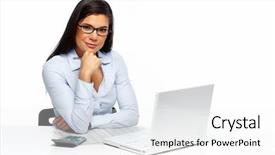  Presentation with business woman standing on maze - Presentation design with professional tax - beautiful business woman working background and a white colored foreground