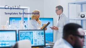  Presentation with research engineer - Beautiful theme featuring professional-team-of-scientists backdrop and a lemonade colored foreground