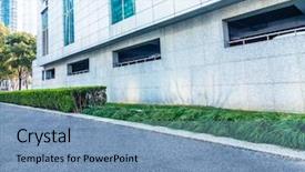  Presentation with auto - Slide deck consisting of professional use auto advertising backplate background and a teal colored foreground