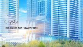  Presentation with advertising - Beautiful presentation theme featuring professional-use-auto-advertising-backplate backdrop and a light blue colored foreground