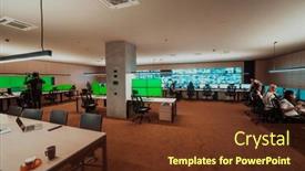  Presentation with professional data - Slides consisting of professional-videographer-with-gimball-video background and a tawny brown colored foreground