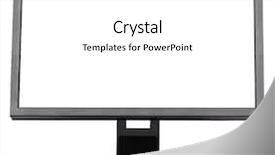  Presentation with widescreen - Beautiful PPT theme featuring professional widescreen monitor with blank backdrop and a white colored foreground