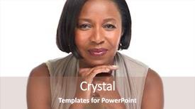  Presentation with african american in computer class business - Cool new slide deck with professional women - african-american business woman backdrop and a  colored foreground