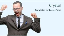  Presentation with new teacher - Colorful PPT layouts enhanced with professor - teacher man using glasses happy backdrop and a sky blue colored foreground