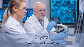  Presentation with genetic - Cool new presentation with professor-and-his-young backdrop and a light blue colored foreground