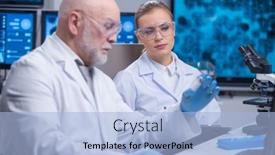  Presentation with genetic - Amazing presentation having professor-and-his-young backdrop and a light blue colored foreground