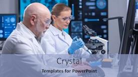  Presentation with professor - Beautiful slide deck featuring professor-and-his-young backdrop and a light blue colored foreground