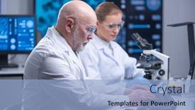  Presentation with genetic - Audience pleasing slide set consisting of professor-and-his-young backdrop and a light blue colored foreground