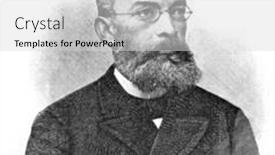  Presentation with professor - PPT theme consisting of professor-ivan-foynitsky-engraving background and a light gray colored foreground