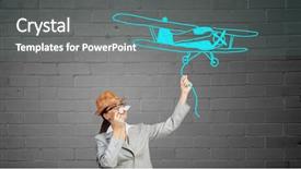  Presentation with ancient egypt paper - Cool new PPT theme with proffessers - businesswoman trying paper mustache backdrop and a  colored foreground