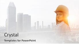  Presentation with architect - PPT layouts featuring proffessers - she wants to become architect background and a  colored foreground