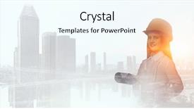  Presentation with architect - PPT theme consisting of proffessers - she wants to become architect background and a  colored foreground