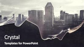  Presentation with dark - Cool new theme with profile face - girl on dark background mixed backdrop and a  colored foreground