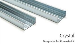  Presentation with iron - PPT theme enhanced with profile-for-installing-drywall-iron background and a white colored foreground