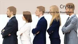  Presentation with business profile - PPT layouts consisting of profile of a business team background and a  colored foreground