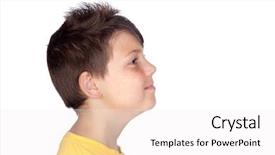  Presentation with happy kids - Beautiful PPT layouts featuring profile of happy child isolated backdrop and a white colored foreground