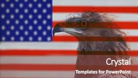  Presentation with hawk - Beautiful PPT theme featuring profile of predatory bird hawk backdrop and a tawny brown colored foreground