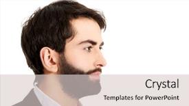  Presentation with construction company profile - Presentation enhanced with profile picture of handsome businessman background and a lemonade colored foreground