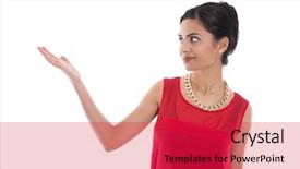  Presentation with indian wedding red - Presentation theme enhanced with happy santa claus peeking behind background and a light gray colored foreground