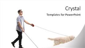  Presentation with blind - Audience pleasing presentation theme consisting of profile shot of a blind backdrop and a white colored foreground