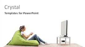  Presentation with video games playing - Slides featuring profile-shot-of-a-casual background and a white colored foreground