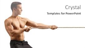  Presentation with strong - PPT layouts featuring profile-shot-of-a-strong background and a white colored foreground