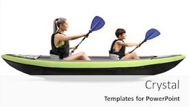  Presentation with shot - PPT theme enhanced with profile-shot-of-a-woman background and a white colored foreground