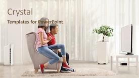  Presentation with shot - Presentation design enhanced with profile-shot-of-a-young background and a lemonade colored foreground