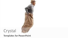  Presentation with elderly ladies beauty shop - PPT theme featuring profile-shot-of-an-elderly background and a white colored foreground