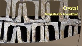  Presentation with welding - Slides having profiles made of steel background and a tawny brown colored foreground