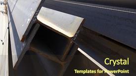  Presentation with steel fabrication - Beautiful theme featuring profiles made of steel backdrop and a wine colored foreground