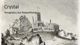  Presentation with notre dame de paris france - Slide deck featuring profisional - heaux de brehat provisional lighthouse background and a  colored foreground