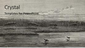  Presentation with brazils rio negro river - Audience pleasing PPT layouts consisting of profisional - old illustration of natives chontaquiros backdrop and a light gray colored foreground