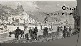  Presentation with paris france - Colorful slides enhanced with profisional - old illustration of provisional bridge backdrop and a  colored foreground