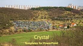  Presentation with car parking - Beautiful slide deck featuring profisional - temporary car parking backdrop and a tawny brown colored foreground
