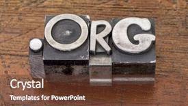  Presentation with non profit - Audience pleasing PPT theme consisting of non-profit organization internet domain backdrop and a tawny brown colored foreground