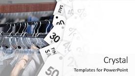  Presentation with season - Audience pleasing presentation consisting of profit gain icon symbol - great clothing sale of previous backdrop and a white colored foreground