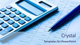  Presentation with profit loss - Audience pleasing presentation consisting of profit loss - business balance backdrop and a light blue colored foreground