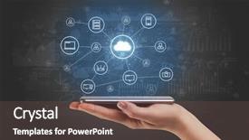  Presentation with profit loss - Colorful theme enhanced with profit loss - businessman working on phone backdrop and a tawny brown colored foreground