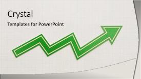  Presentation with profit loss - Beautiful slide deck featuring profit loss chart on graph backdrop and a white colored foreground
