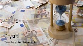  Presentation with profit loss - Theme consisting of profit or commerce debt loss background and a coral colored foreground